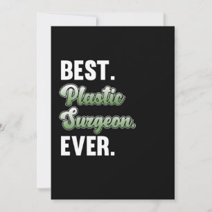Carte De Remerciements Meilleur chirurgien plastique Chirurgie Docteur Mé