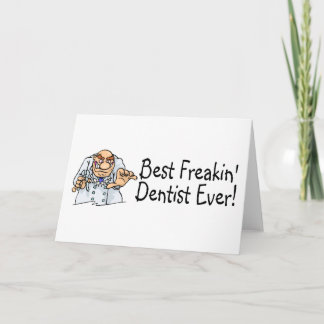 Carte De Remerciements Meilleur Dentiste Freakin Jamais 2