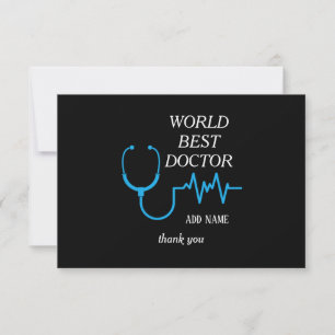 Carte De Remerciements Meilleur Médecin du Monde Appreciation Médecin le 