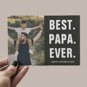 Carte De Remerciements Meilleur. Papa. De tous les temps. Fête des pères 