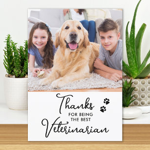 Carte De Remerciements Meilleur vétérinaire personnalisé chien animal de 