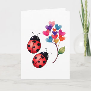 Carte De Remerciements Meilleure amie coccinelle amitié épouse maman sœur