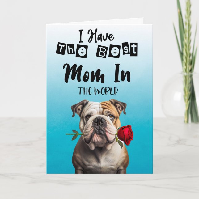 Carte De Remerciements Meilleure maman au monde...Fête des mères personna (Devant)