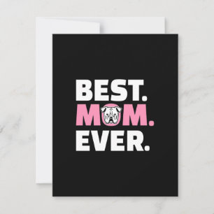Carte De Remerciements Meilleure maman de chien anglophile bouledogue ang