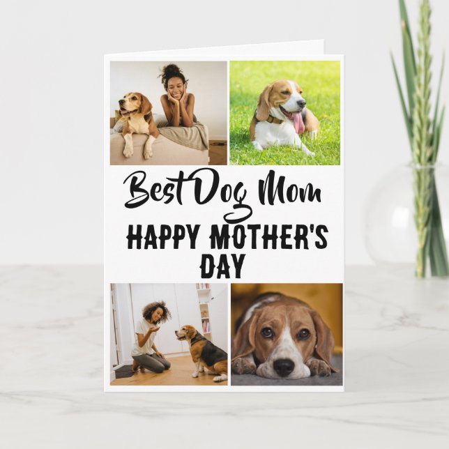 Carte De Remerciements Meilleure maman de chien...Carte de fête des mères (Devant)