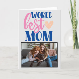 Carte De Remerciements Meilleure maman du monde ...Carte de fête des mère