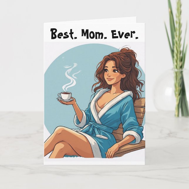 Carte De Remerciements Meilleure. Maman. Ever.  (Devant)