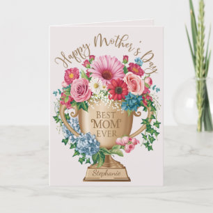 Carte De Remerciements Meilleure maman jamais personnalisée