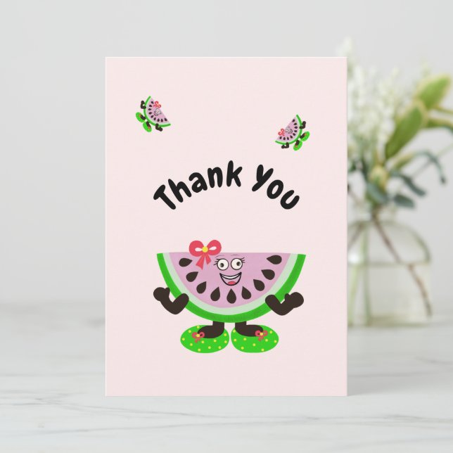 Carte De Remerciements Melon (Debout devant)