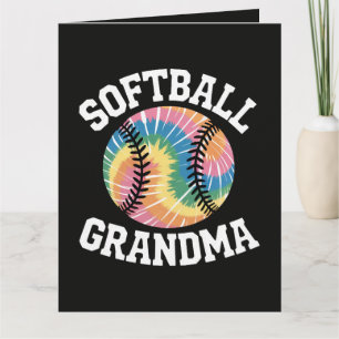 Carte De Remerciements Mémé de softball