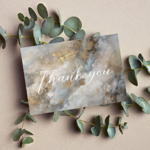 Carte De Remerciements Mémorial funéraire de peinture Abstraite moderne