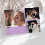 Carte De Remerciements Memories Made With Love Wedding Wisteria Photo<br><div class="desc">Modern and elegant wedding thank you photo card featuring a text that says "Memories made with love." You can add another photo on the back with a message. Wisteria lemon.</div>