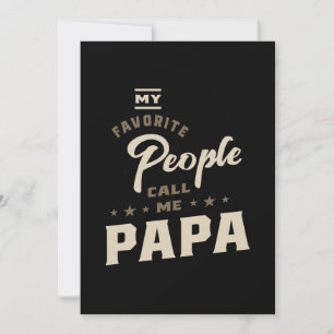 Carte De Remerciements Mens Mes Favoris Appelez-Moi Papa Cadeau