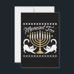 Carte De Remerciements Meowzel Tov Drôle de Chanukah Hanukkah Sweatshirt<br><div class="desc">Meowzel Tov Drôle de Chanukah Hanukkah Sweatshirt démodé</div>