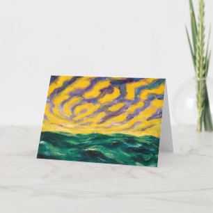 Carte De Remerciements Mer d'automne Emil Nolde