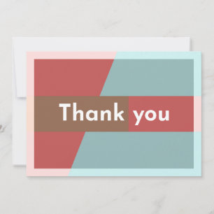 Carte De Remerciements "Merci"