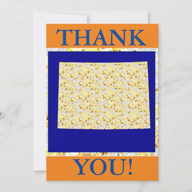 CARTE DE REMERCIEMENTS MERCI! (Devant)