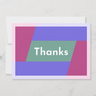 Carte De Remerciements "Merci"