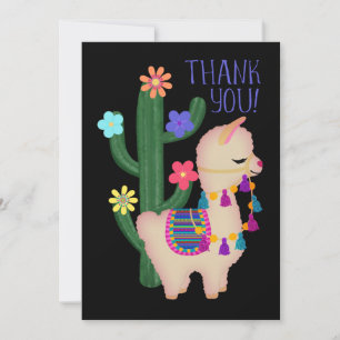 Carte De Remerciements Merci!   Cute Llama   Vous Customisez