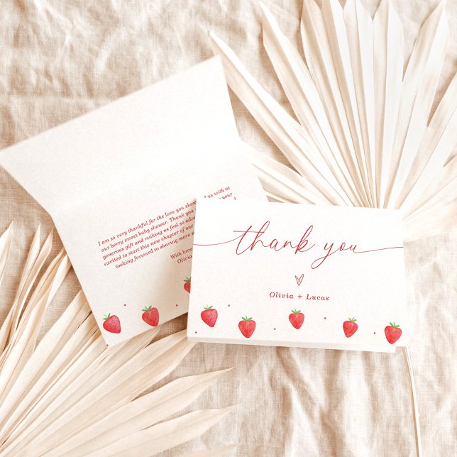 Carte de remerciements | Merci de Baby shower de f (Créateur téléchargé)