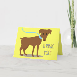 Carte De Remerciements Merci! De Chien