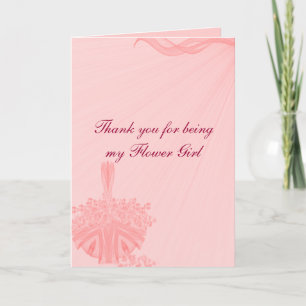 Carte De Remerciements "Merci d'être ma demoiselle d'honneur"