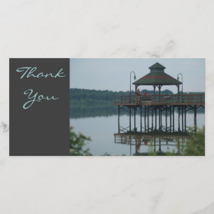 Carte De Remerciements Merci, dock w/Gazeebo