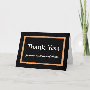 Carte De Remerciements Merci, pour être ma dame de honneur