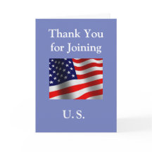 "Merci pour rejoindre les Etats-Unis" Nouveau cito