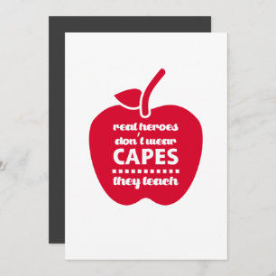 Carte De Remerciements Merci, professeur. Citation d'enseignement Apple