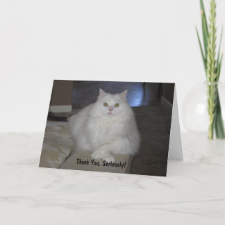 Carte De Remerciements Merci, sérieusement !