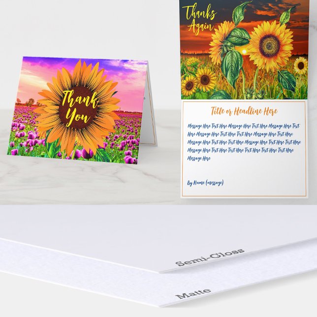 Carte De Remerciements Merci, Sunflower Super (Sunflower Thank You Card
Groovy Thank You Card
Thanks Message Card
Sunny Thank You Card
Floral )
