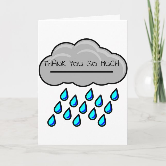 CARTE DE REMERCIEMENTS **MERCI** U APPORTÉ *SOLEIL* À MA VIE (Devant)