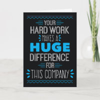 Merci, Votre Travail Dur Fait Une Énorme Différenc