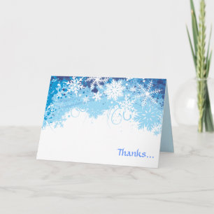 Carte De Remerciements Mercis GELÉS d'invitation de bat mitzvah que vous