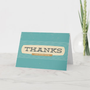 Carte De Remerciements Mercis vintages
