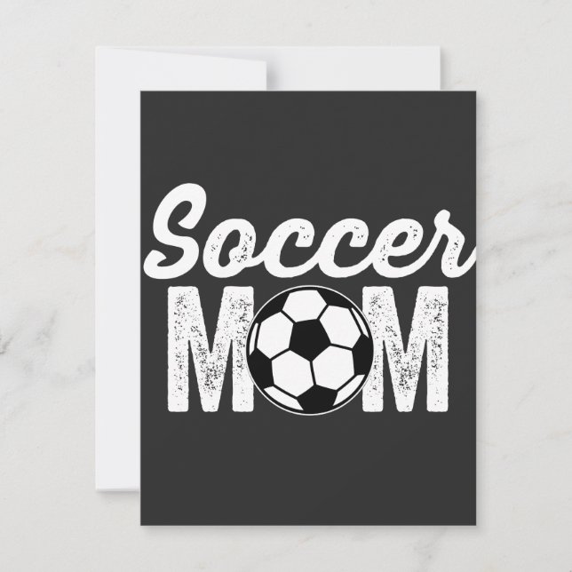 Carte De Remerciements mère de football (Devant)