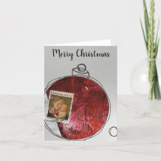 Carte De Remerciements Merry Christmas Card - hand drawn ornament 2020-12