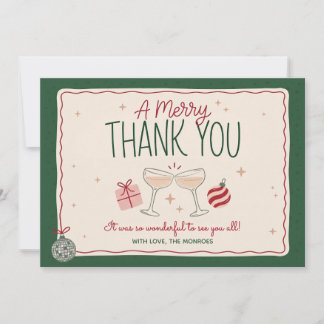 Carte De Remerciements Merry Friendsmas Holiday Party