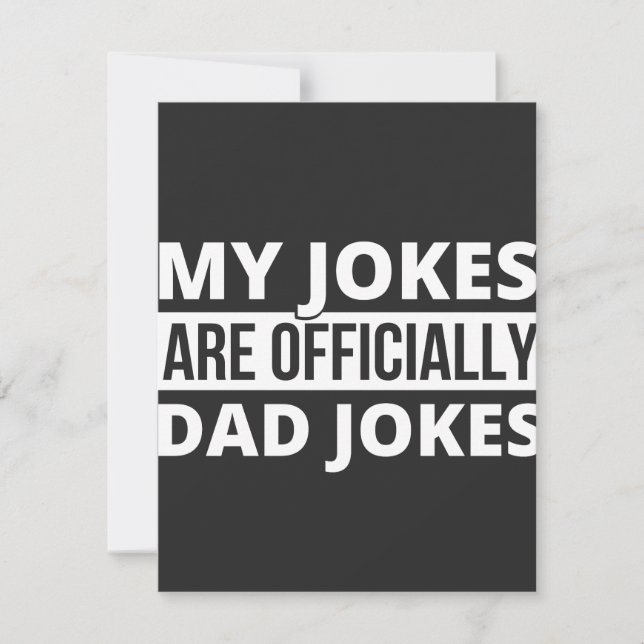 Carte De Remerciements mes blagues sont des blagues de papa (Devant)