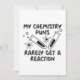Carte De Remerciements Mes jeux de mots de chimie obtiennent rarement une