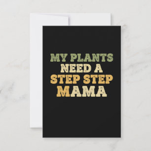 Carte De Remerciements "Mes plantes ont besoin d'une belle-maman" Amoureu