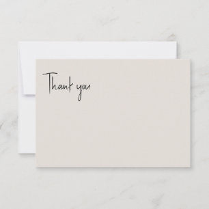 Carte De Remerciements Message Mariage beige