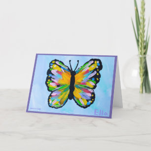 Carte De Remerciements Métamorphose - L'art des enfants pour le CHOC