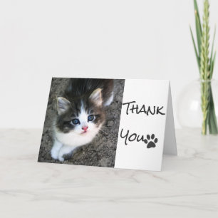 Carte De Remerciements MIGNON "Merci" Personnalisable