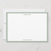 Mignon Vert Sauge Rétro Gingham Carreaux Personnal