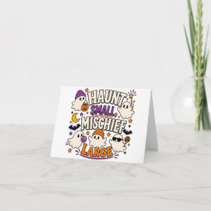 Carte De Remerciements Mignons fantômes d'Halloween Création de saison ef