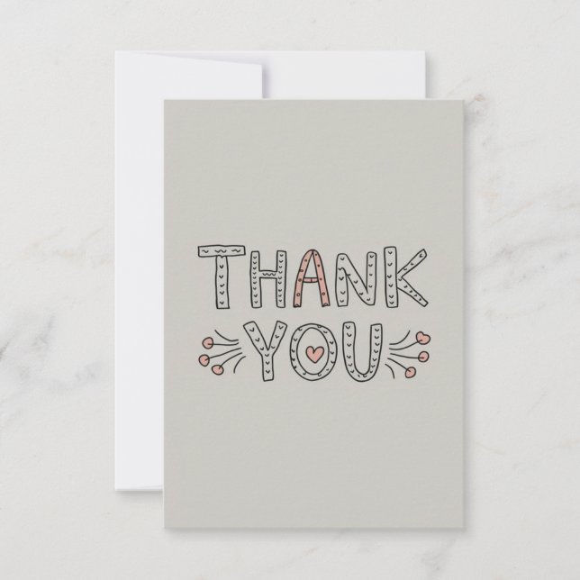 Carte De Remerciements Mini (Devant)
