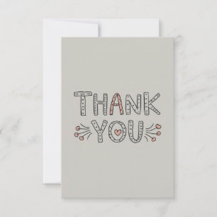 Carte De Remerciements Mini