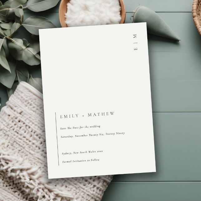 Carte De Remerciements Minimal noir & blanc moderne Enregistrer l'Invitat (Créateur téléchargé)